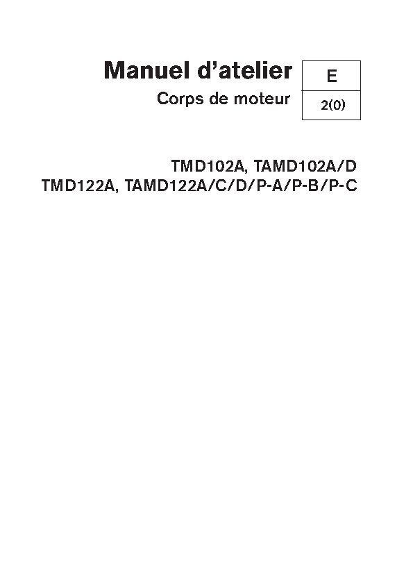 7739947 M.ATELIER D102-D122 Corps du Moteur